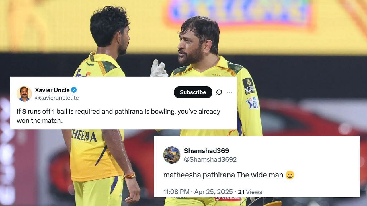 IPL 2025, Matheesha Pathirana, CSK vs SRH