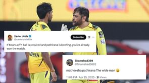 'द वाइड मैन'- SRH के हाथों CSK की हार के बाद मथीशा पथिराना को फैंस ने किया टारगेट, खराब गेंदबाजी के लिए सुनाई खरी-खरी