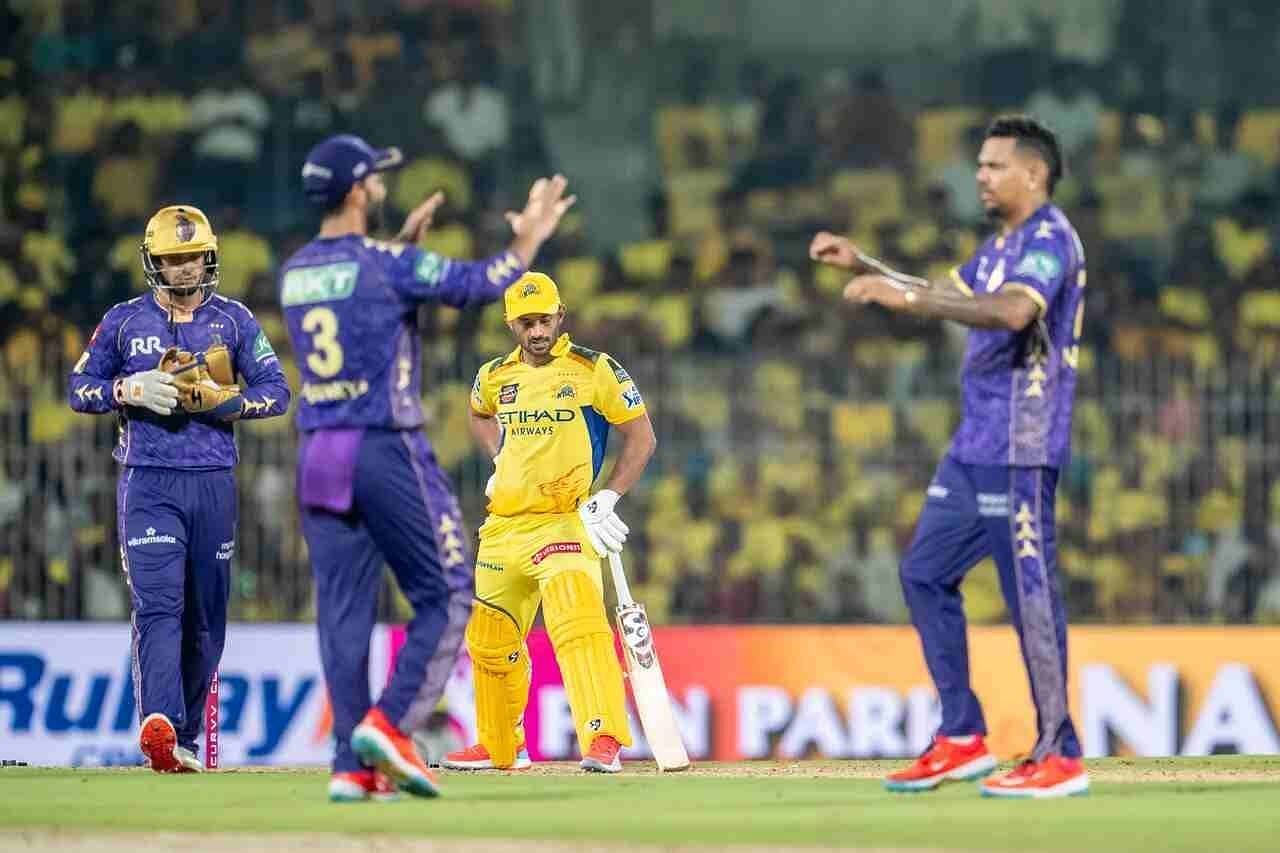 KKR restricted CSK to 103/9 in Match 25 of IPL 2025. [P/C: iplt20.com]