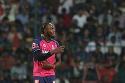 Jofra Archer spotted filing his nails on the field during RCB vs RR IPL 2025 match [Watch]