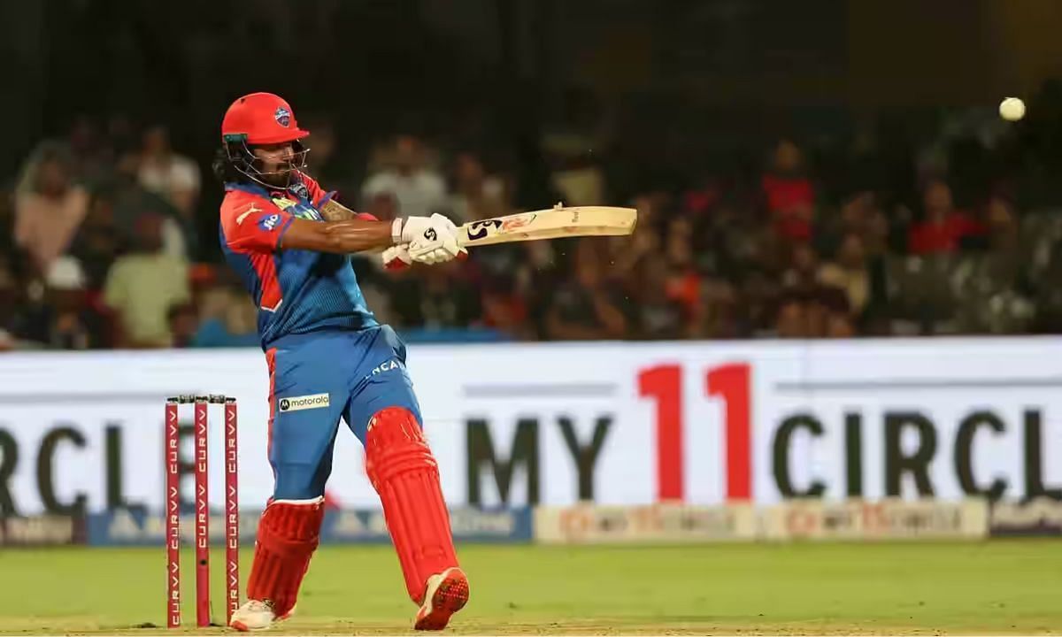 दिल्ली कैपिटल्स के धाकड़ बल्लेबाज केएल राहुल (Image Credits: IPLt20 )