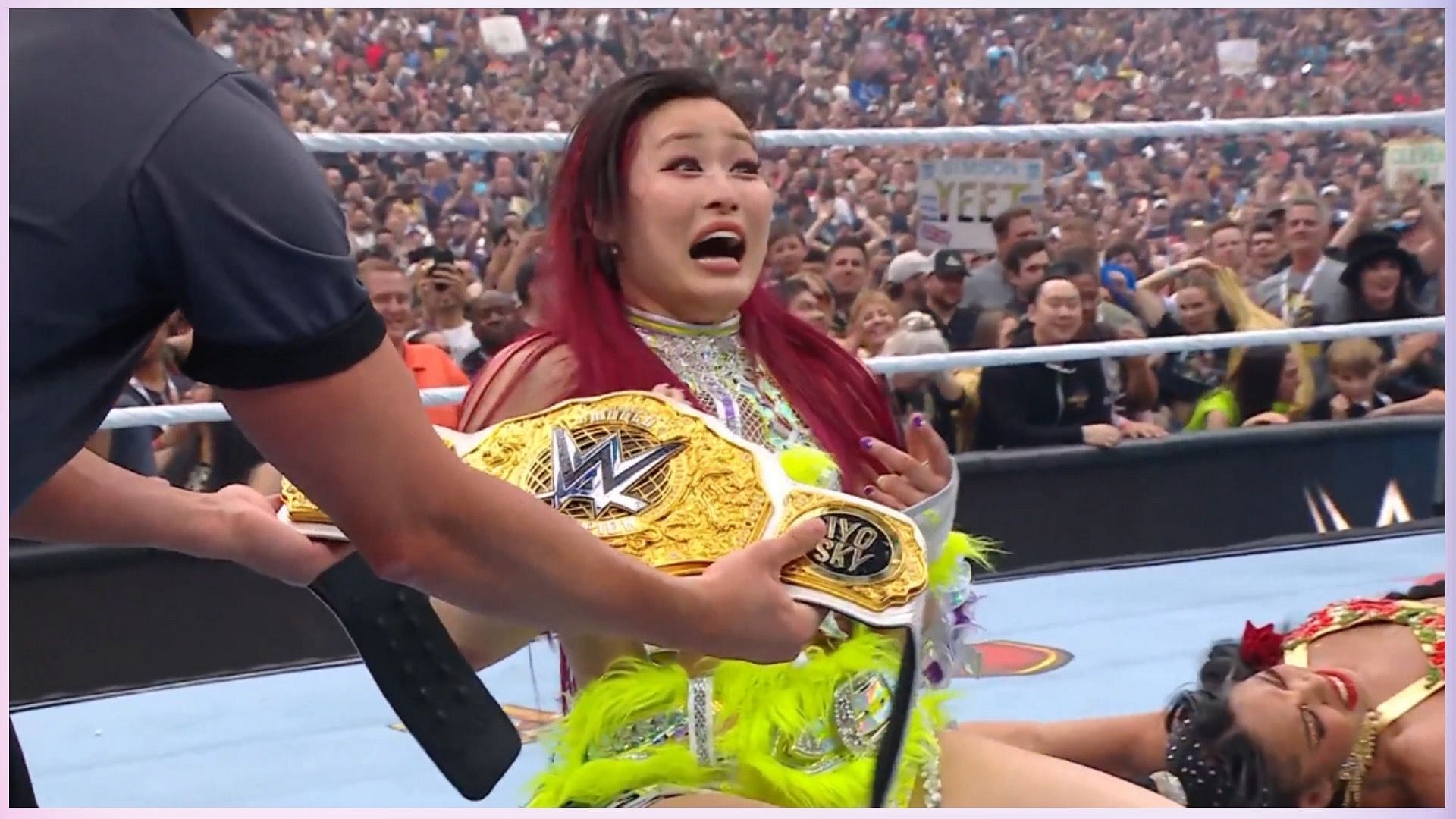 IYO SKY had a big night at WWE WrestleMania 41 [Credit: WWE on X]