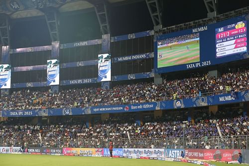 Wankhede Stadium crowd at 2025 IPL - Mumbai Indians v Sunrisers Hyderabad - Source: Getty