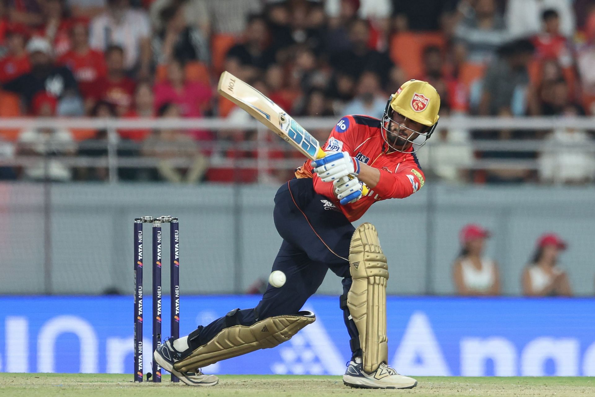Nehal Wadhera scored a fighting half-century in PBKS&#039; IPL 2025 clash against RR. [P/C: Getty]