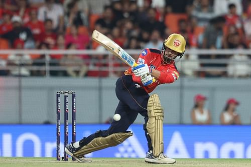 Nehal Wadhera scored a fighting half-century in PBKS' IPL 2025 clash against RR. [P/C: Getty]