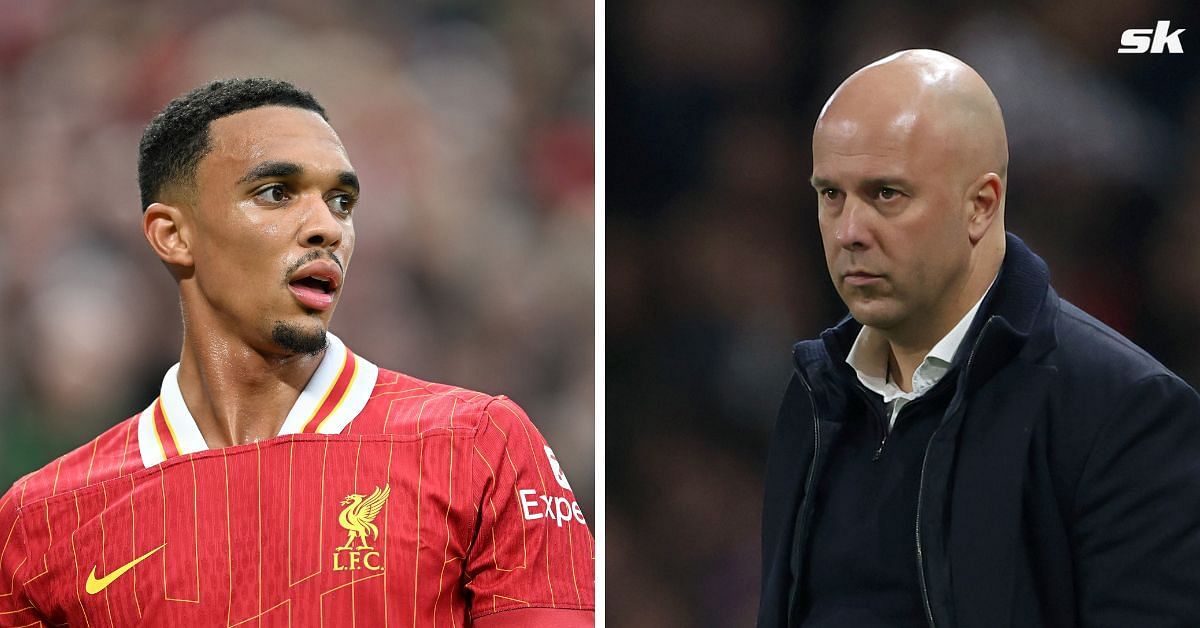 Trent Alexander-Arnold and Arne Slot.