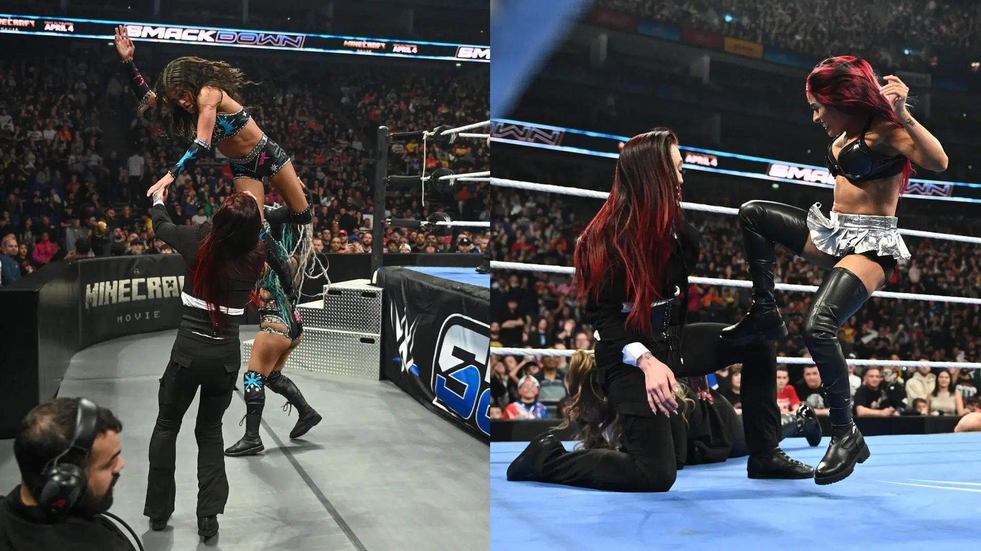 Vince Russo has once again praised a WWE faction - (Images via WWE.com).
