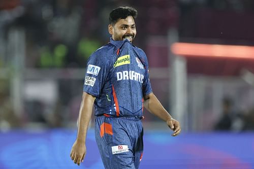 Avesh Khan bowled brilliantly. (Credits: IPL X)