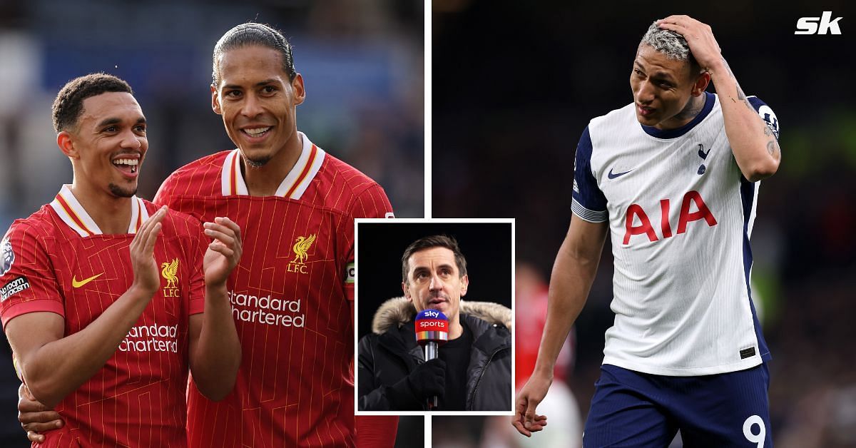Gary Neville backs Liverpool to beat Tottenham on Sunday - Source: All three images from Getty 