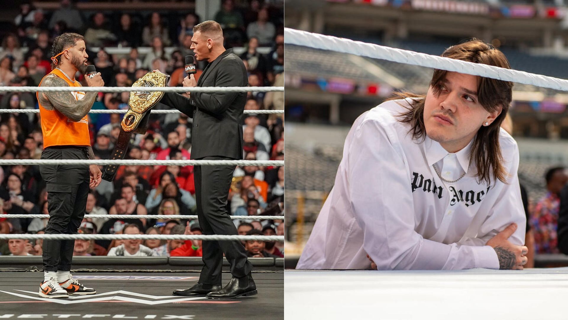 Jey Uso and Gunther (left); Dominik Mysterio (right) [Image Credit: wwe.com]
