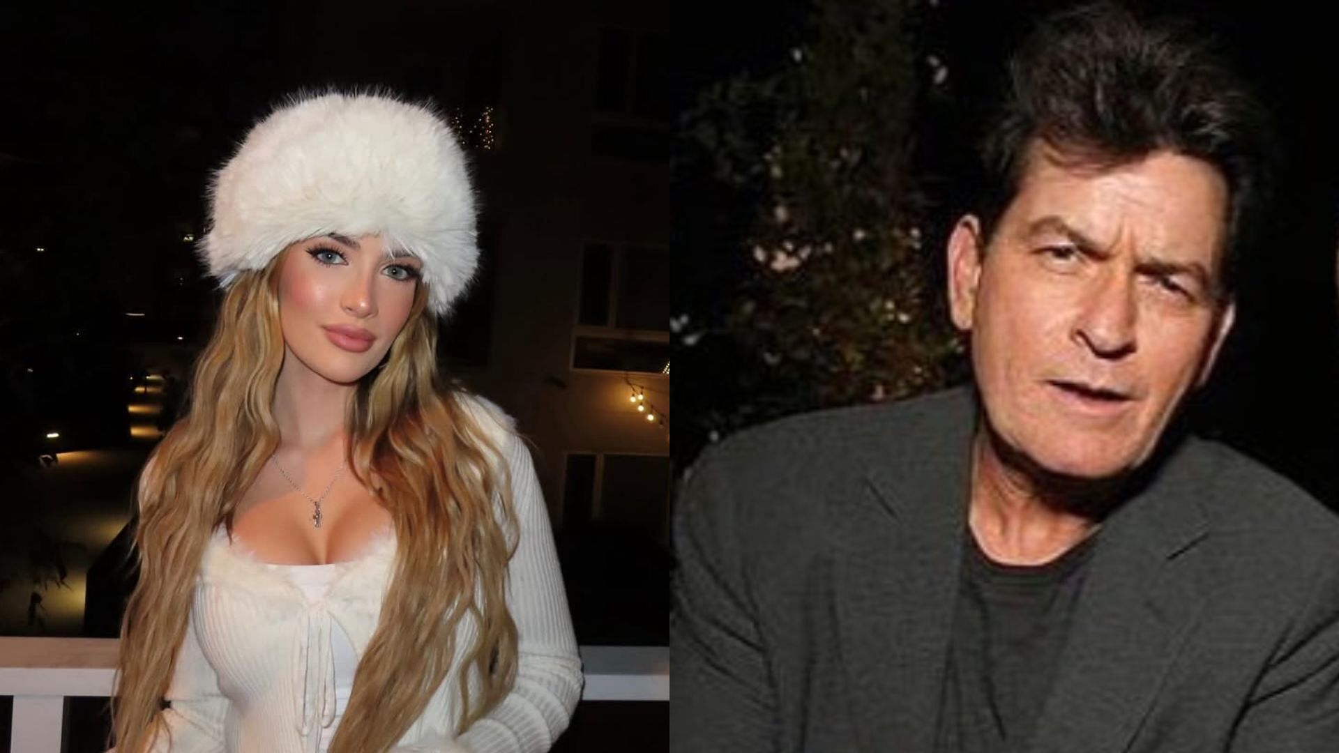 Sami Sheen slams father Charlie Sheen in a new TikTok video (Image via @samisheen, @charliesheen/Instagram)