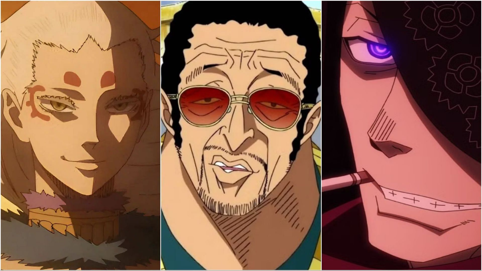 Anime characters like Kizaru from One Piece (Images via Pierrot/TOEI/David Production)
