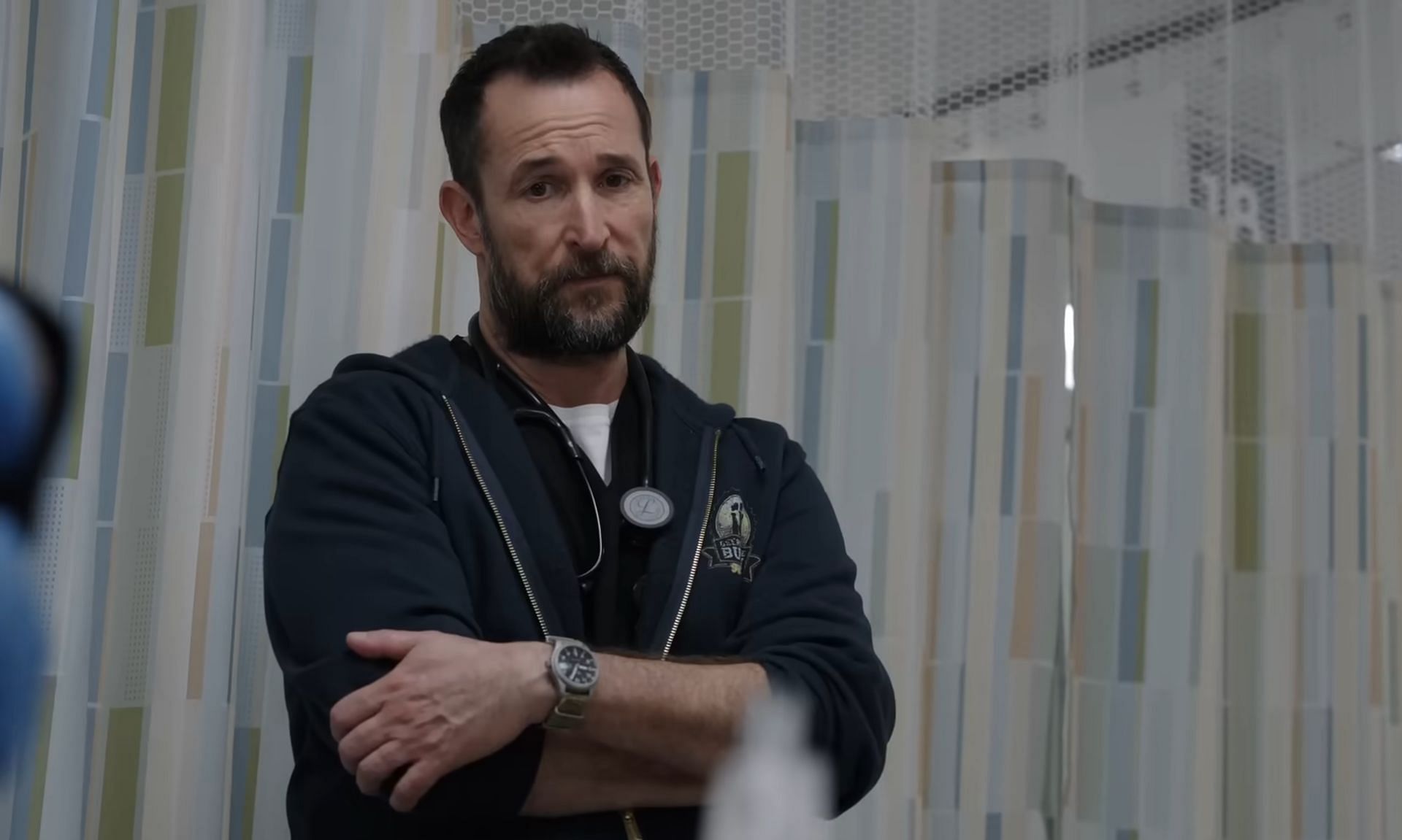 Noah Wyle plays Dr. Michael &quot;Robby&quot; Robinavitch in The Pitt (Image via Youtube/@Max)