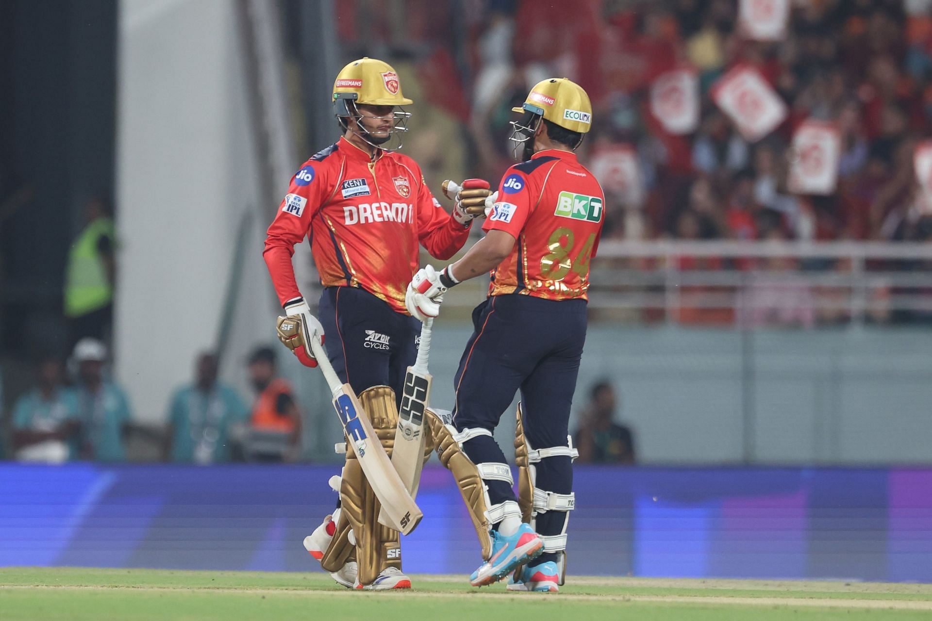 Priyansh Arya and Prabhsimran Singh stitched together a 39-run opening partnership in PBKS&#039; IPL 2025 clash vs KKR. [P/C: Getty]