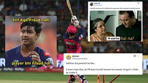 'सिर्फ Age फ्रॉड नहीं, प्लेयर भी फ्रॉड है'- RCB के खिलाफ फ्लॉप होने पर वैभव सूर्यवंशी हुए जमकर ट्रोल, सामने आए जबरदस्त रिएक्शंस