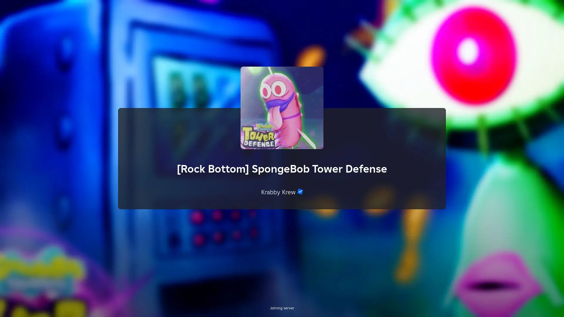 Roblox SpongeBob Tower Defense