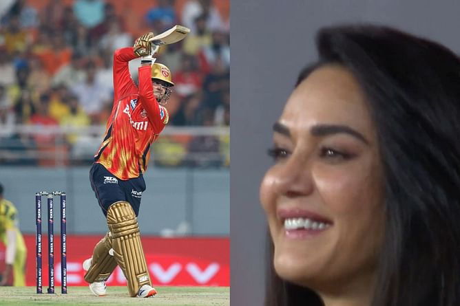 Preity Zinta elated as Priyansh Arya blazes away to 19-ball 50 in PBKS vs CSK IPL 2025 match [Watch]