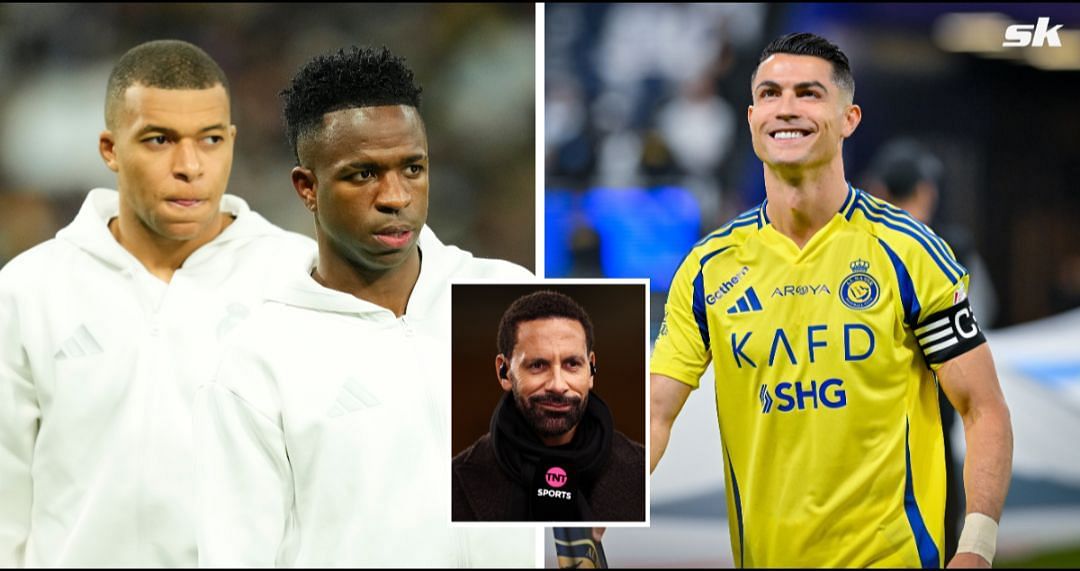 Cristiano Ronaldo has been backed by former teammate Rio Ferdinand over Kylian Mbappe and Vinicius Jr 