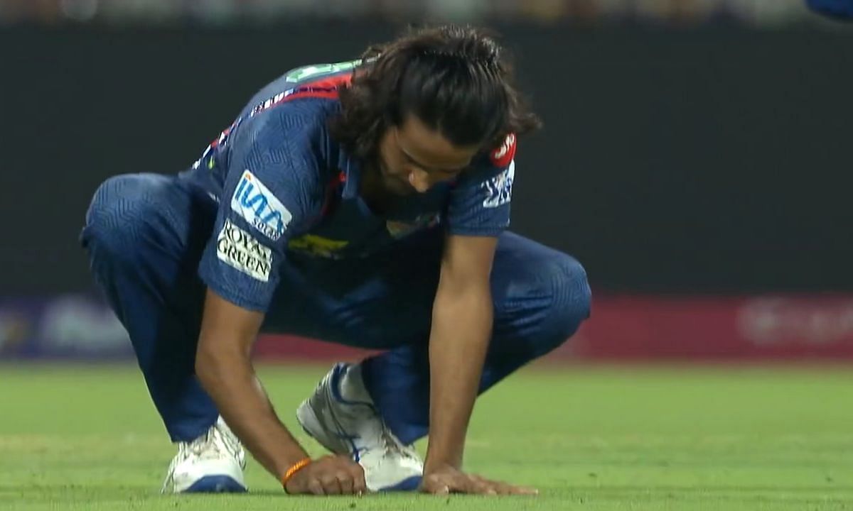 Digvesh Rathi, Digvesh Rathi Celebration, IPL 2025, KKR vs LSG, Sunil Narine Wicket