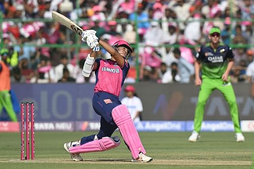 Yashasvi Jaiswal top-scored for RR with a 47-ball 75. [P/C: Getty]