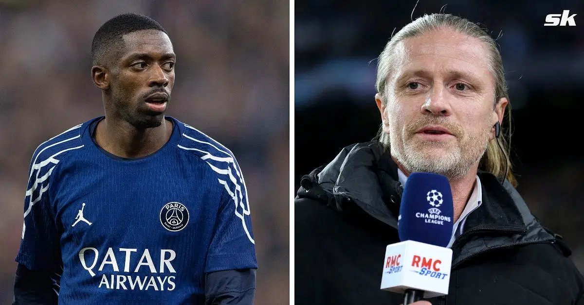 Ousmane Dembele and Emmanuel Petit