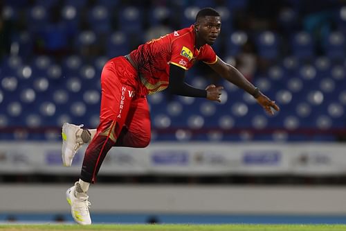 Seales running in for TKR in the CPL. Source: Getty