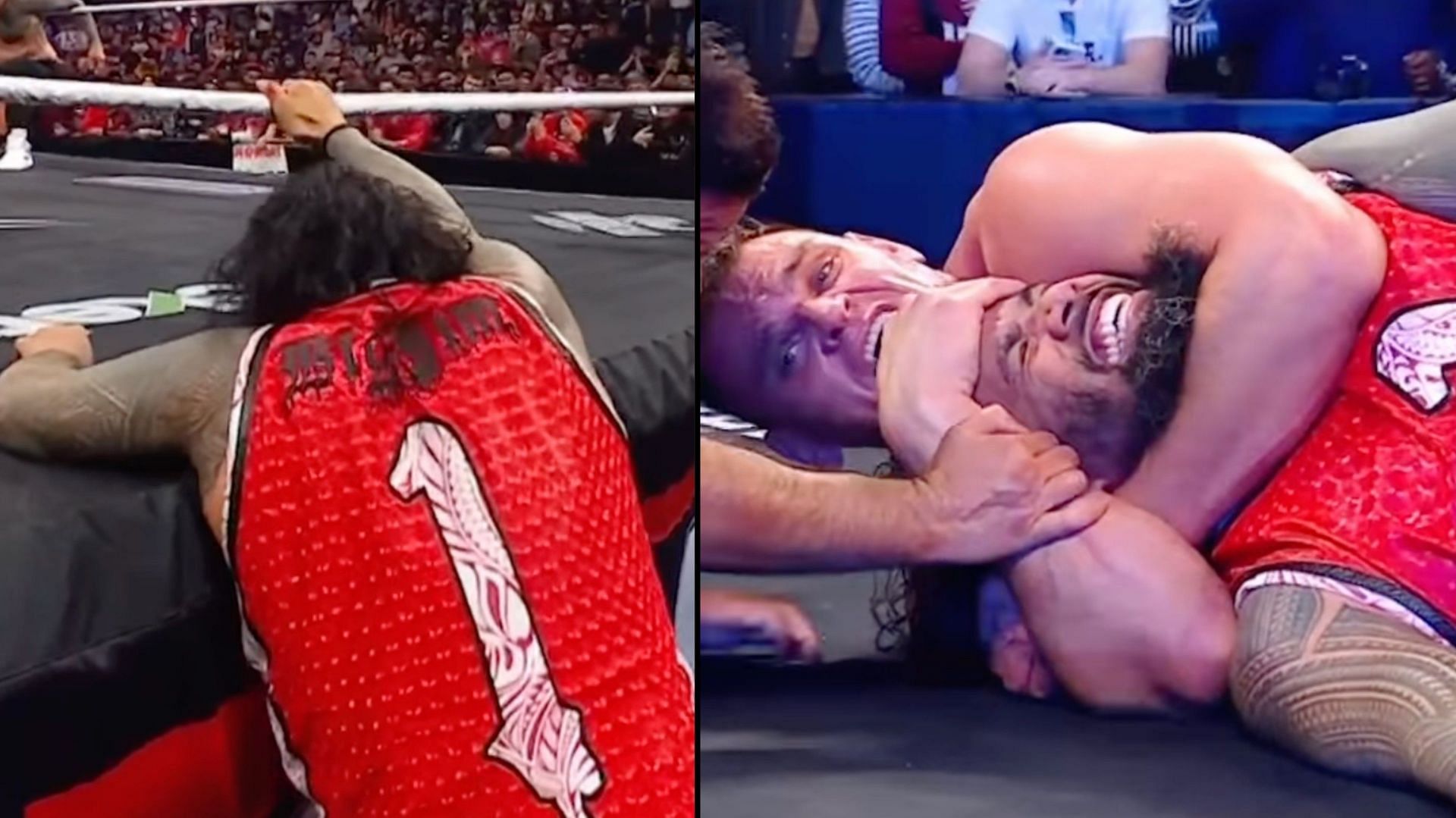 Gunther collided with Jimmy Uso on RAW! (Images from WWE