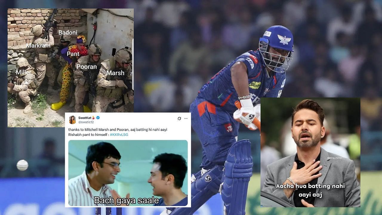 ipl 2025, rishabh pant, rishabh pant trolled, kkr vs lsg, lucknow super giants