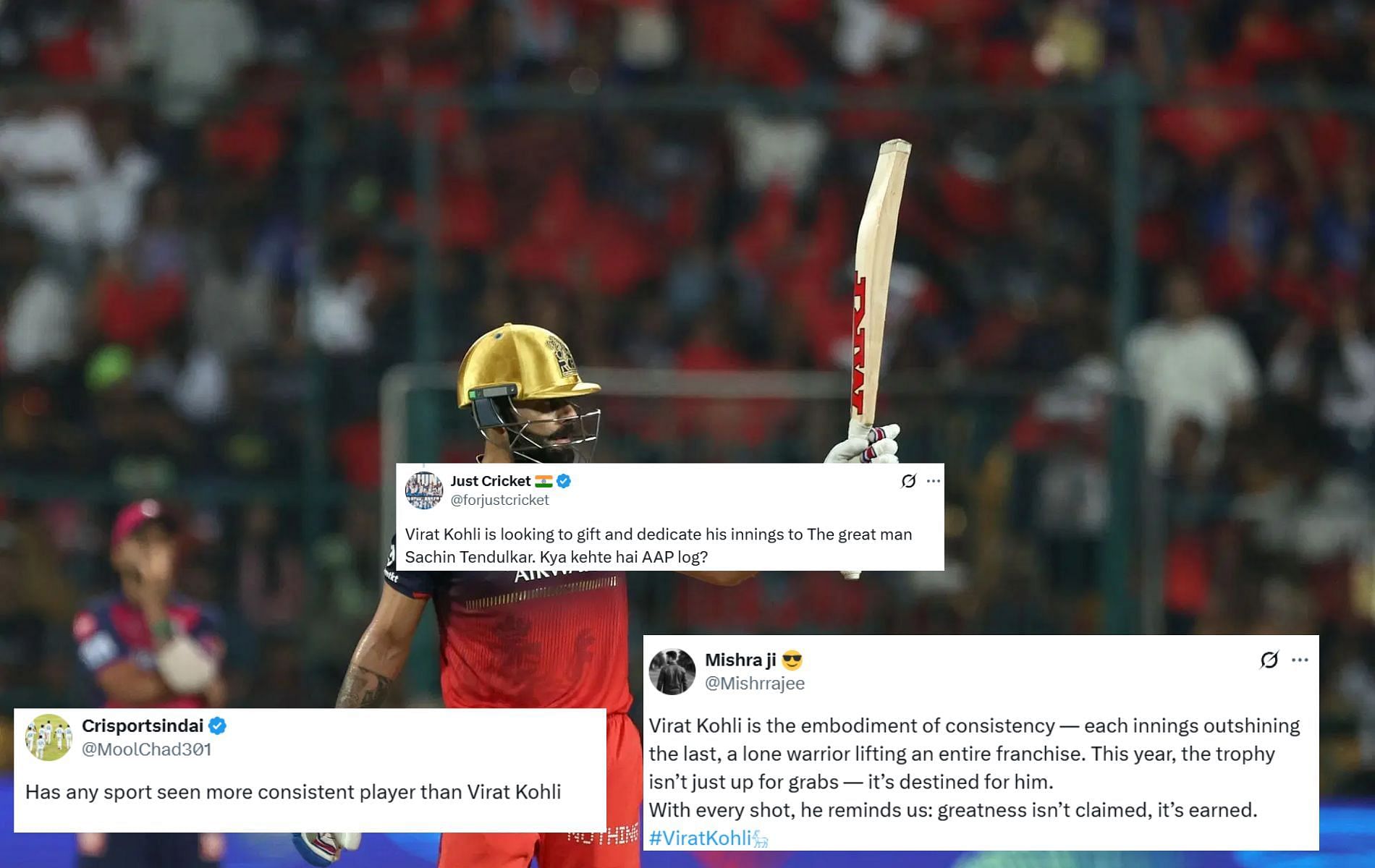 [Image Credit: Getty, @Mishrrajee, @MoolChad301, @forjustcricket X handles]