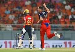 Comeback man Josh Hazlewood sends Shreyas Iyer packing for 2 as batter attempts ugly slog in PBKS vs RCB IPL 2025 Qualifier 1 match [Watch]