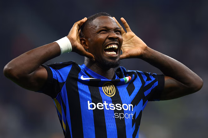 “Certainly give us confidence” - Inter Milan's Marcus Thuram responds when asked if team feels 'invincible' after defeating Barcelona in UCL