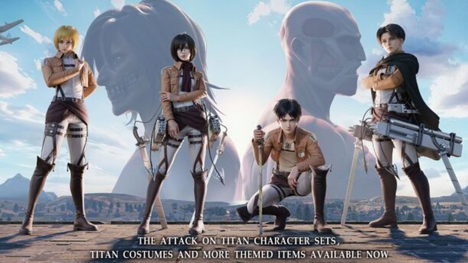 Grab these AOT themed items! (Image via Tencent Games)
