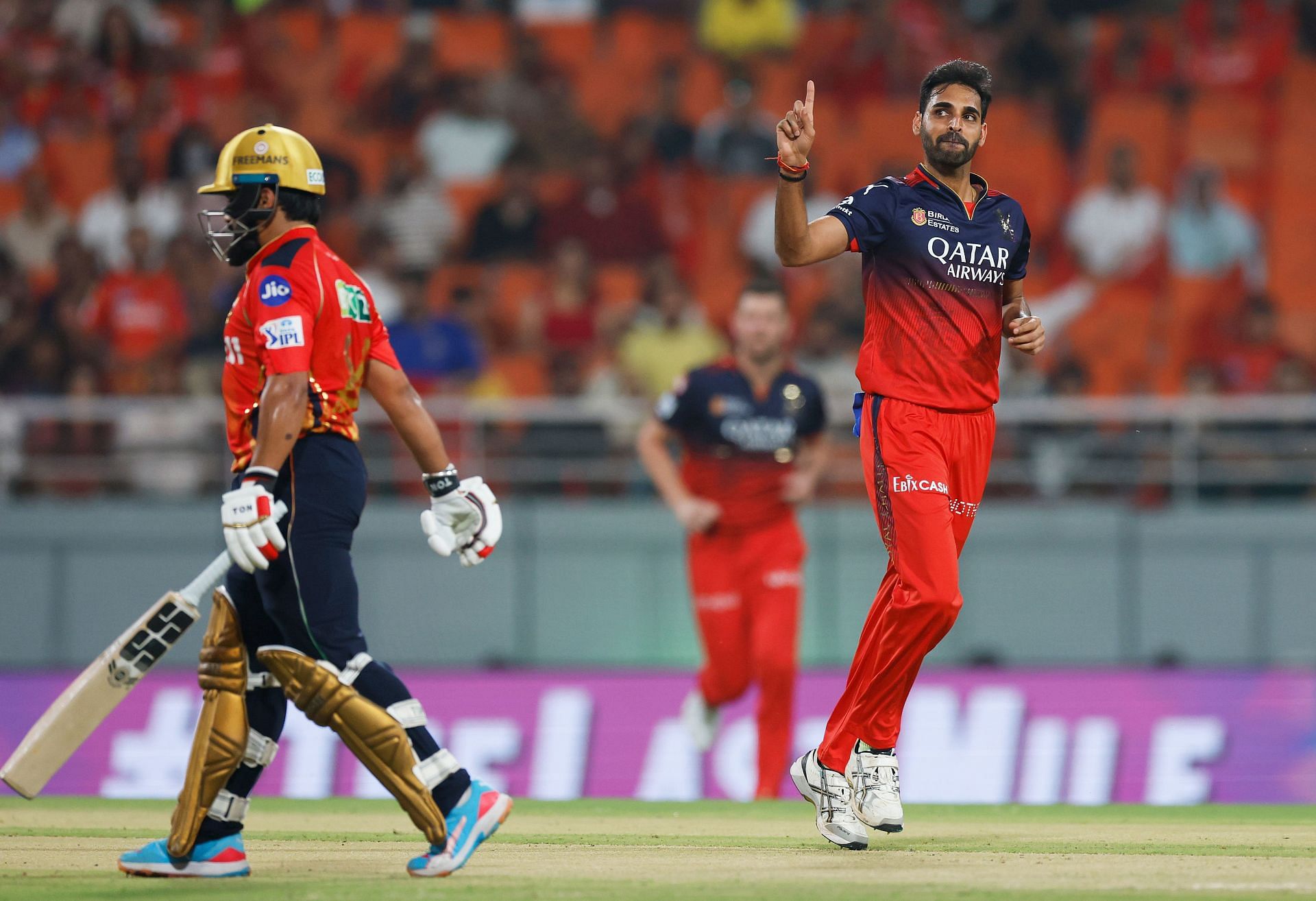 Prabhsimran Singh was caught behind off Bhuvneshwar Kumar&#039;s bowling. [P/C: Getty]