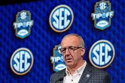 "It's like being in a courtroom": SEC Commissioner Greg Sankey clears the air on heated outburst during press conference