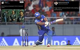"Hard to believe he’s done with T20Is" - Social media erupts as Rohit Sharma plays dazzling 81-run knock in GT vs MI IPL 2025 Eliminator match