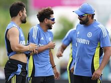 Rohit Sharma & Kuldeep Yadav throw tennis balls for fans after MI vs DC IPL 2025 match [Watch]