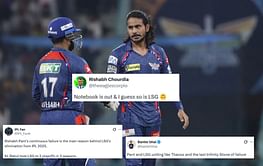 "Notebook is out & I guess so is LSG" - Fans explode as Rishabh Pant-led side suffer elimination from IPL 2025 Playoffs after defeat to SRH