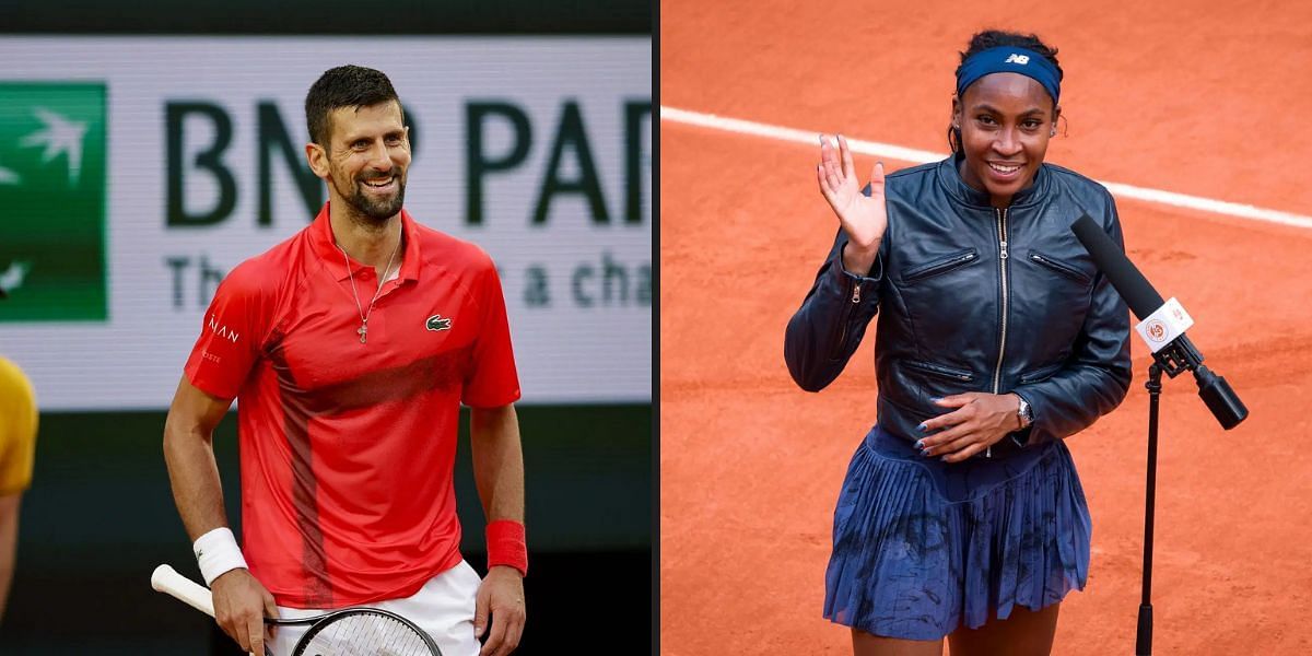 Novak Djokovic and Coco Gauff will be in action on Day 7 of the French Open 2025. (Photos: Getty)
