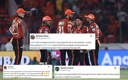 "Blind sloggers, one season wonders" - Fans erupt after SRH's elimination from IPL 2025 playoffs