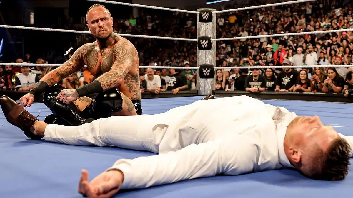 Aleister Black attacked The Miz on April 25 [Image Credit: wwe.com]