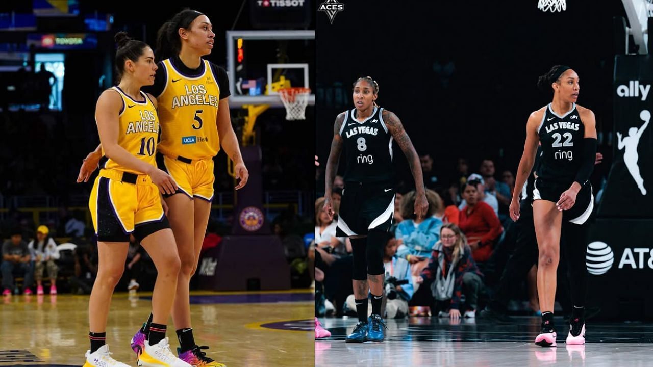 LA Sparks vs Las Vegas Aces Prediction and Betting Tips - May 30 | 2025 WNBA season. [photo: @la_sparks/IG, @lvaces/IG]