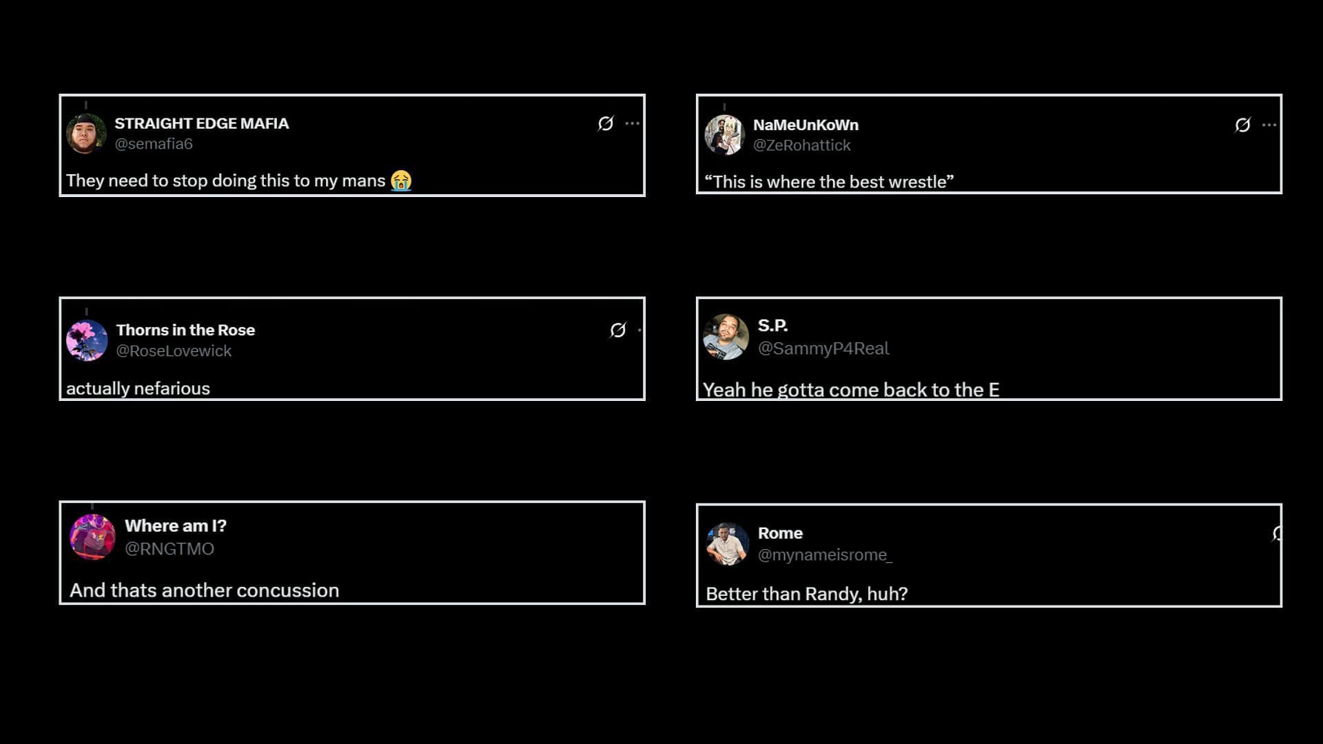 Fans react to the botch [Credit: Fan reactions on X]