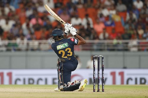 Sai Sudharsan struck 10 fours and a six during his 80-run knock in the IPL 2025 Eliminator. [P/C: Getty]