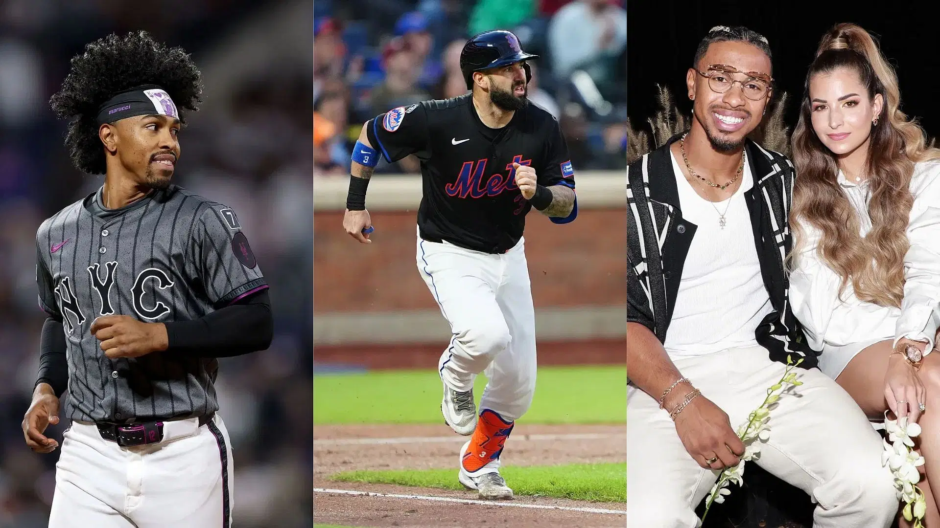 New York Mets Slugger Francisco Lindor, Former Mets Slugger Tomas Nido, &amp; Katia Lindor