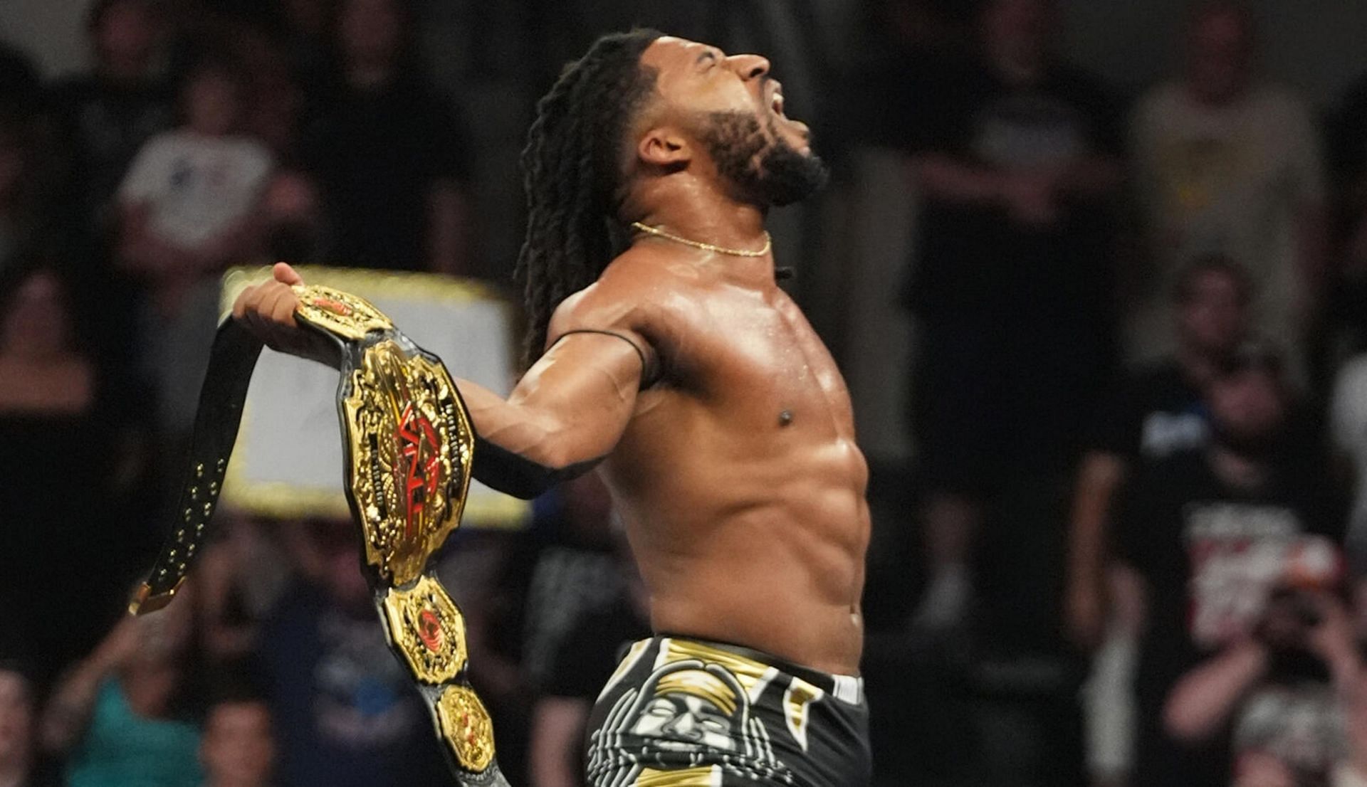 ट्रिक विलियम्स चैंपियनशिप जीत के बाद (Photo: WWE.com)
