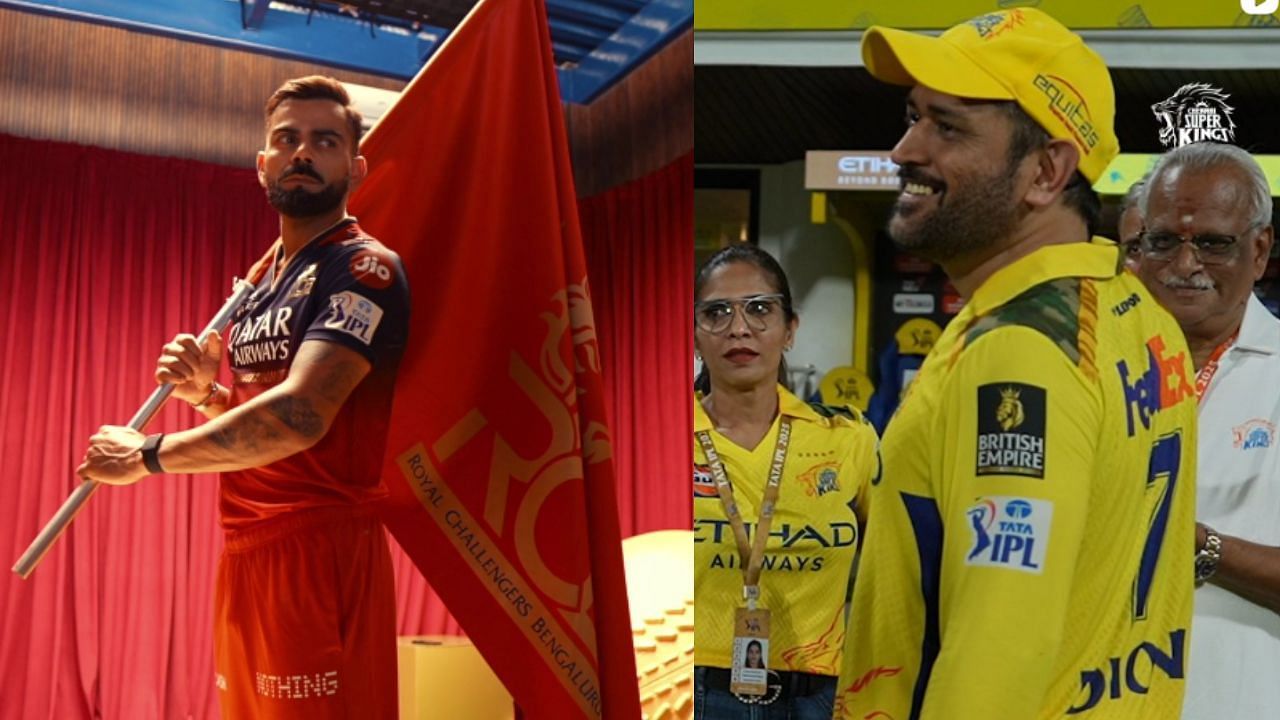 महेंद्र सिंह धोनी की जबरा फैन है ये एक्ट्रेस-( photo credit/ instagram:chennaiipl,,royalchallengers.bengaluru)