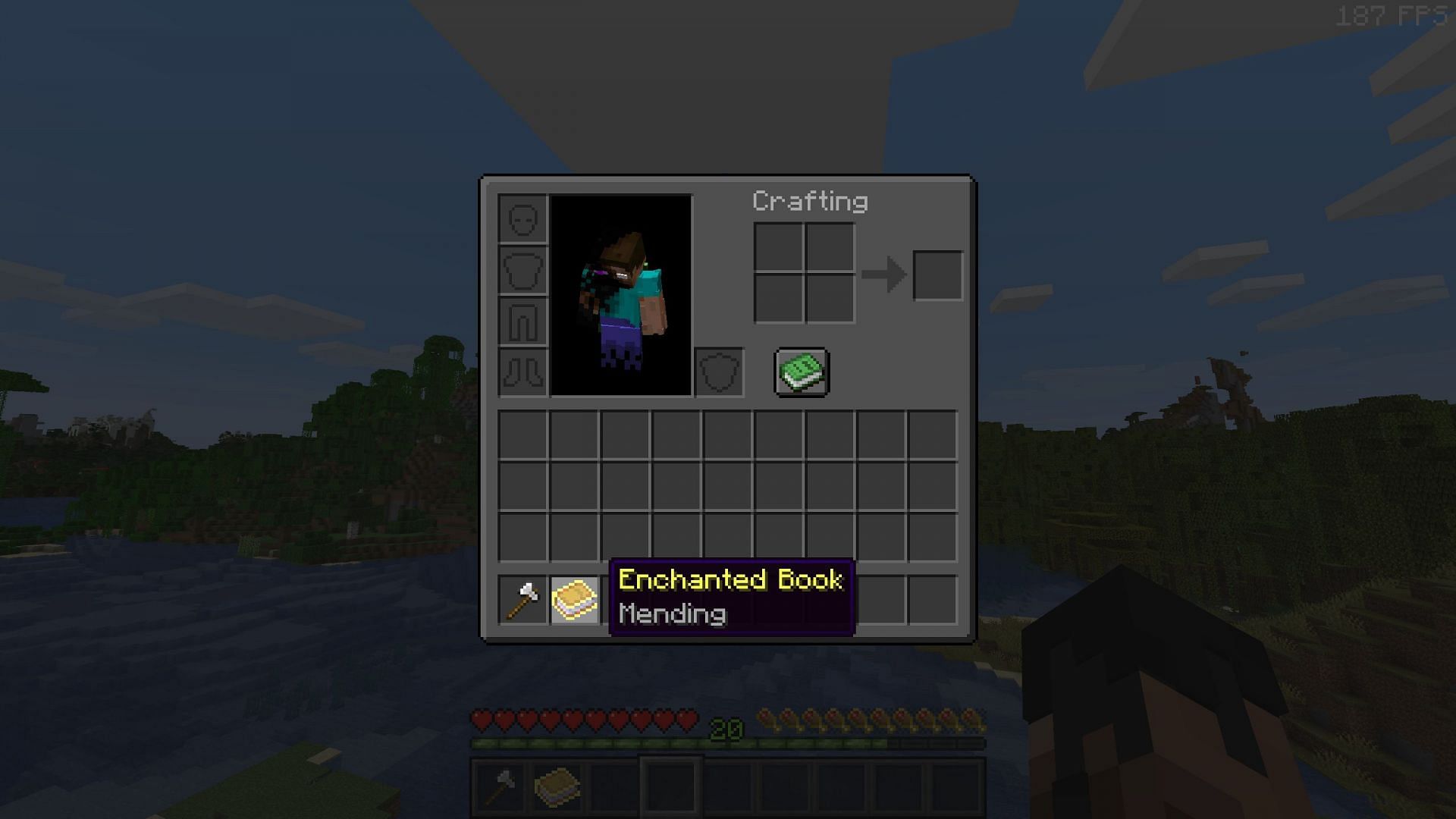 This mod adds another special ability to mending enchantments (Image via Sportskeeda Gaming || Mojang Studios)