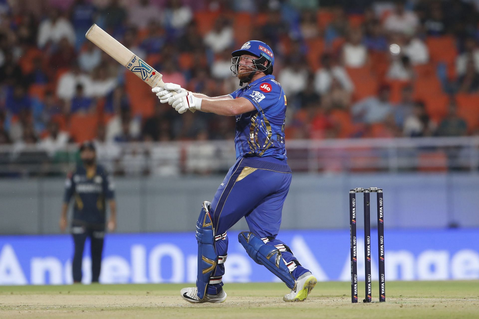 Jonny Bairstow gave MI a flying start in the IPL 2025 Eliminator. [P/C: Getty]
