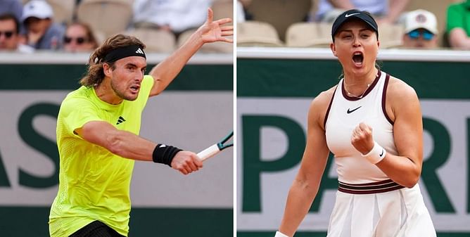 How many of the couples who started at French Open 2025 together survived 2R? ft. Paula Badosa-Stefanos Tsitsipas