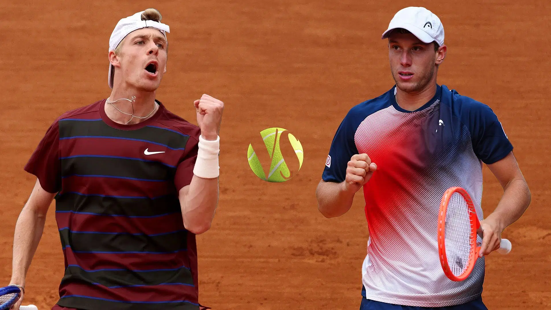 Denis Shapovalov vs Filip Misolic is one of the second-round matches at the French Open 2025. (Photos: Getty)